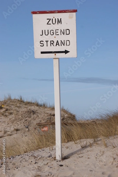 Fototapeta Hier geht es lang