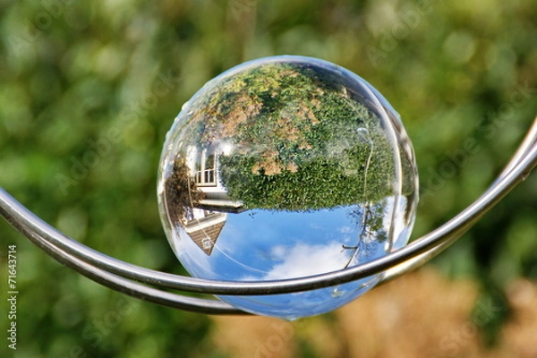 Obraz Glaskugel mit Spiegelung