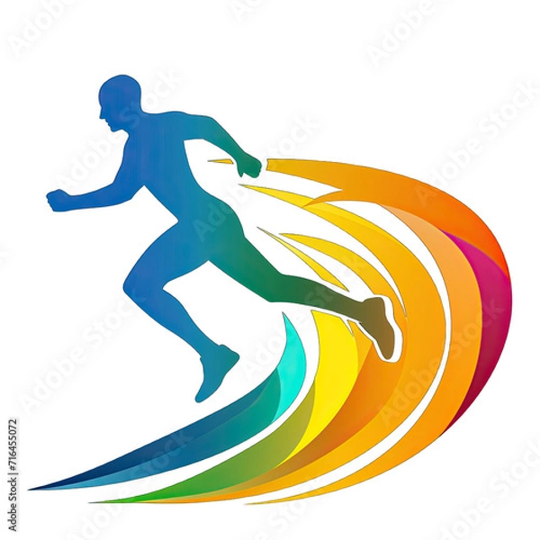 Fototapeta Flat vector logo on transparent or white background 