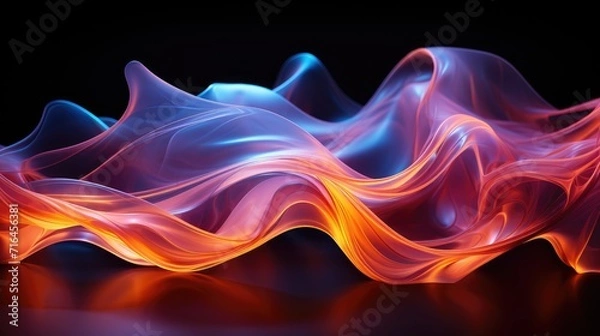 Fototapeta Abstract Neon Odyssey Stunning 16K Glow with Ultra Wide Angle Magic
