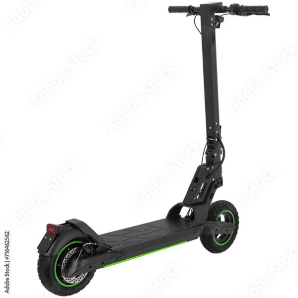 Obraz Electric modern scooter isolated on white background