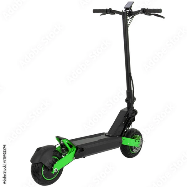 Obraz Electric modern scooter isolated on white background
