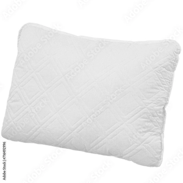 Obraz Comfortable white pillow isolated on white background