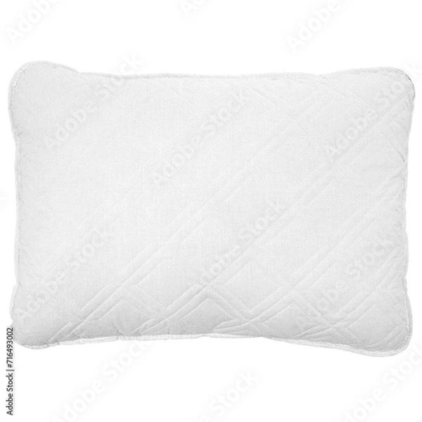 Obraz Comfortable white pillow isolated on white background