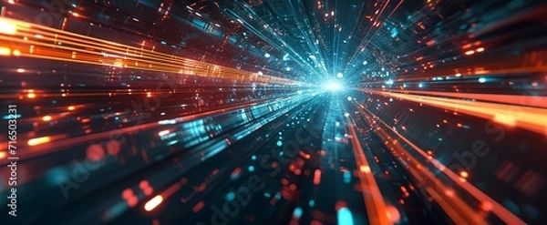 Obraz a dark and colorful abstract background