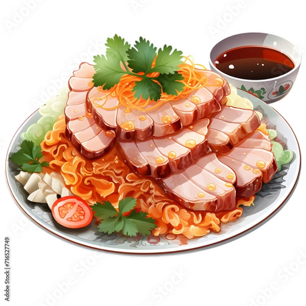 Obraz grilled salmon with lemon