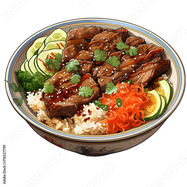 Obraz rice with chicken