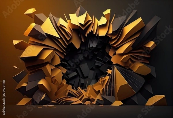 Obraz abstract background with stars Generative AI