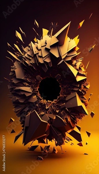 Obraz abstract background with stars Generative AI