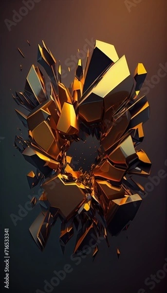 Obraz abstract background with stars Generative AI