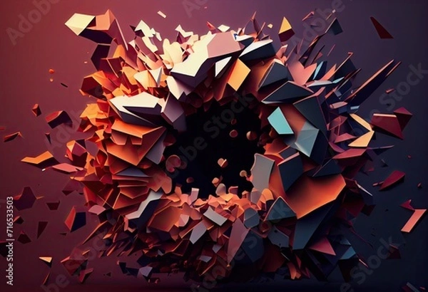 Obraz abstract background with stars Generative AI