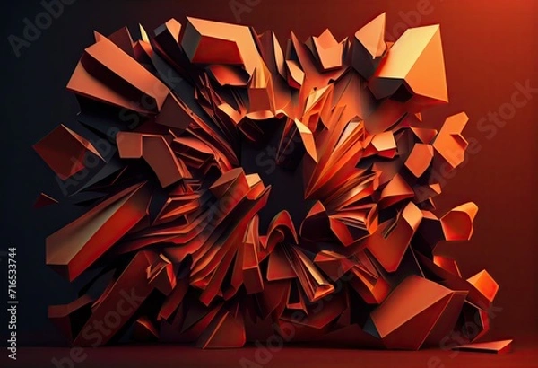 Obraz abstract background with stars Generative AI