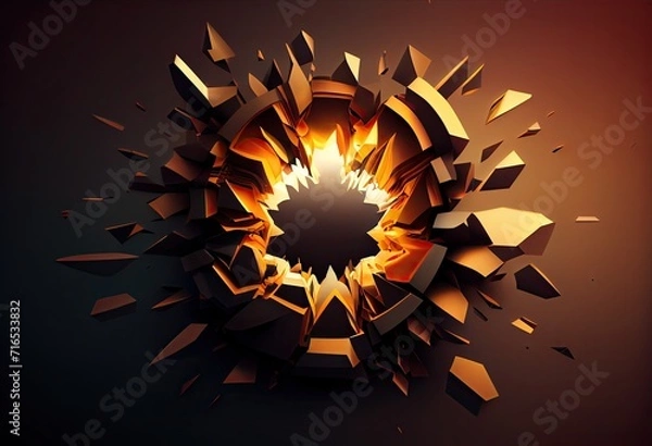 Obraz abstract background with stars Generative AI