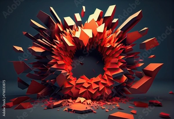 Obraz abstract background with stars Generative AI