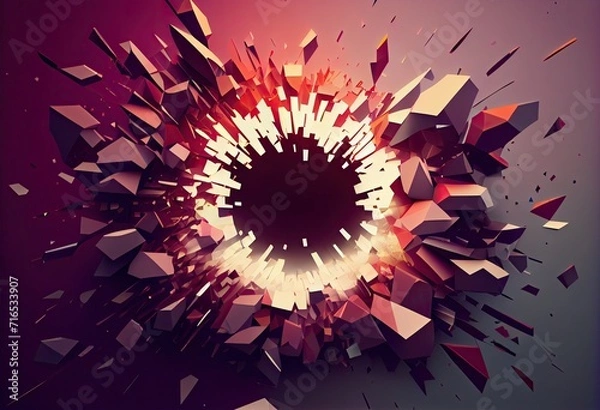 Obraz abstract background with stars Generative AI