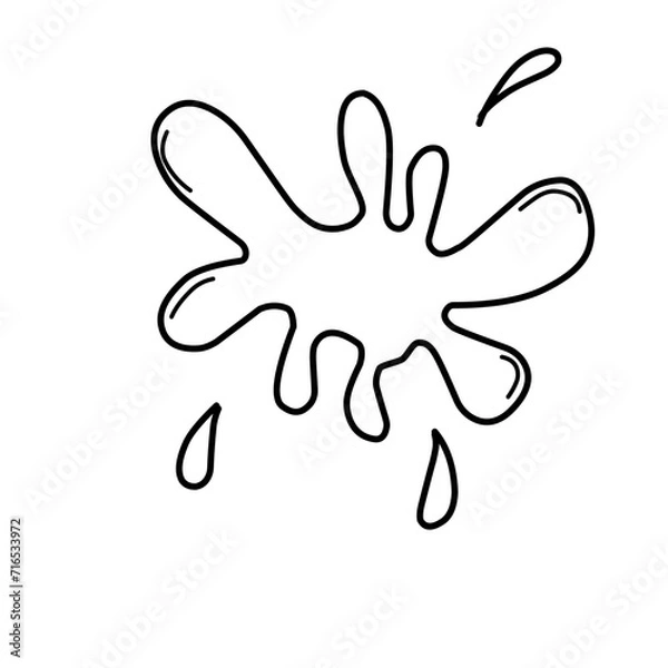 Obraz Splash Shape Doodle 