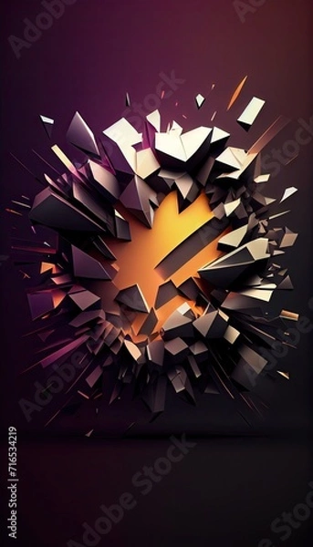 Obraz abstract background with stars Generative AI