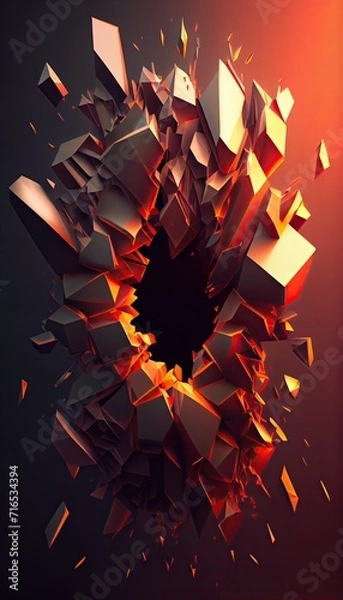 Obraz abstract background with stars Generative AI