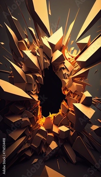 Obraz abstract background with stars Generative AI