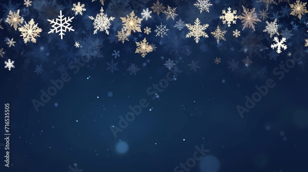 Fototapeta Abstract festive and new year background with stunning soft bokeh lights and shiny elements