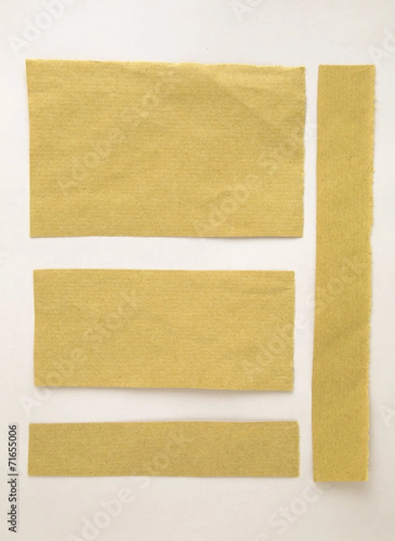 Obraz Brown paper ripped message background