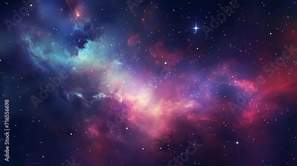 Obraz Colorful space galaxy cloud nebula. Stary night cosmos. Universe science astronomy. Supernova background wallpaper