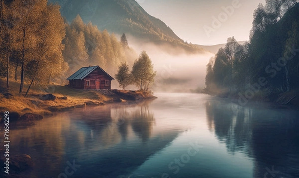 Obraz Einsame Hütte in Kanada