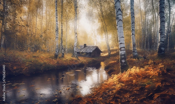 Obraz Einsame Hütte in Kanada