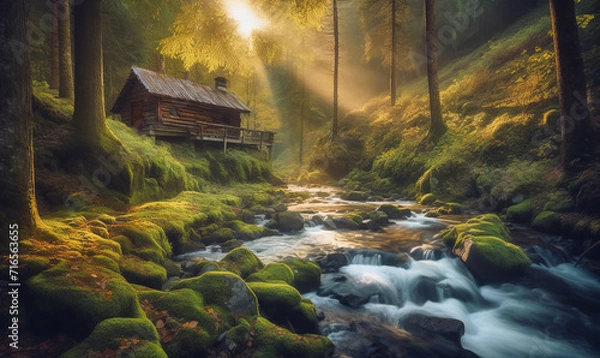 Obraz Einsame Hütte in Kanada