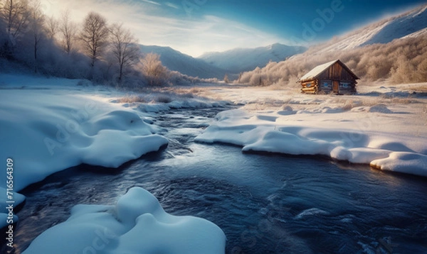 Obraz Einsame Hütte in Kanada