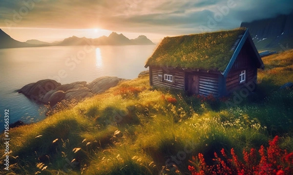 Obraz Einsame Hütte in Kanada