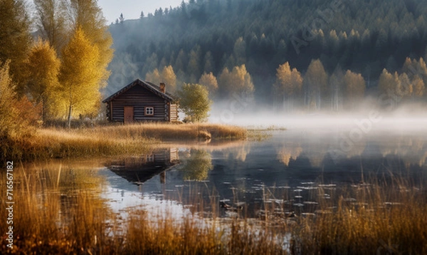 Obraz Einsame Hütte in Kanada
