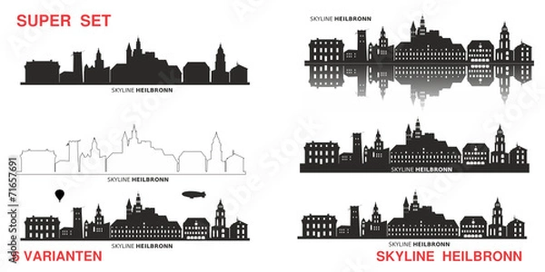 Obraz Skyline Heilbronn