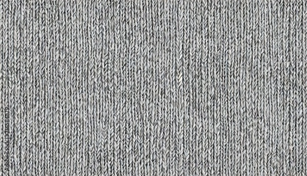 Obraz seamless mottled light grey wool knit fabric background texture tileable monochrome greyscale knitted sweater scarf or cozy winter socks pattern realistic woolen crochet textile craft 3d rendering
