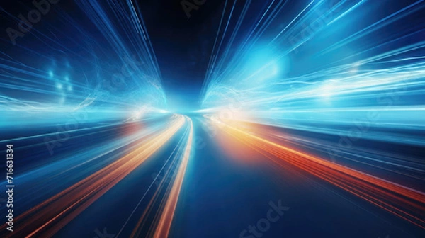 Fototapeta Speed motion blur background
