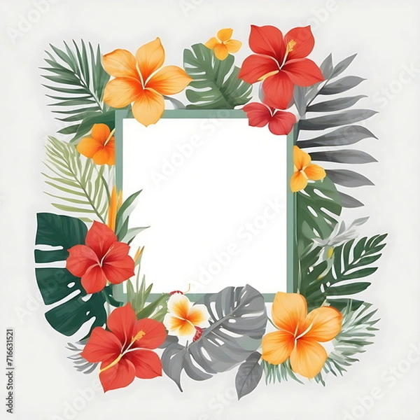 Fototapeta floral frame