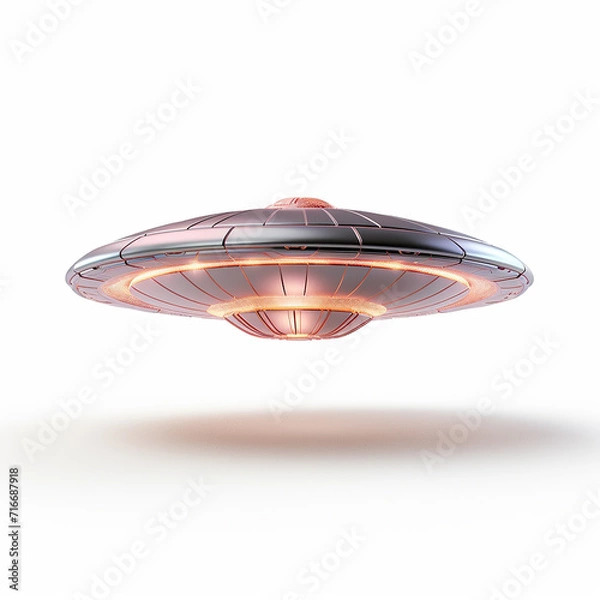 Fototapeta UFO Isolated on a white background
