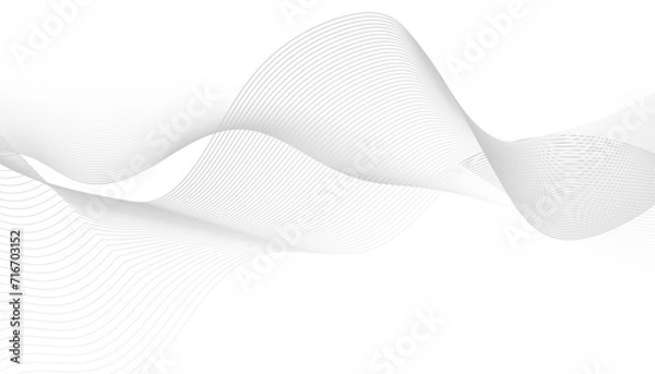Fototapeta Vector Illustration of the gray pattern of lines abstract background.