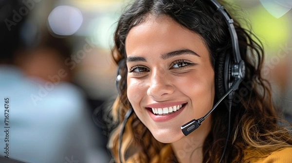 Fototapeta call center operator