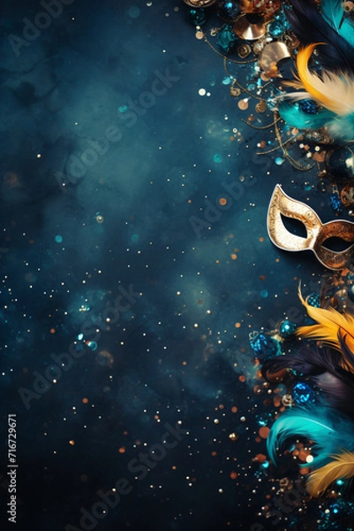 Obraz carnival mask and stars