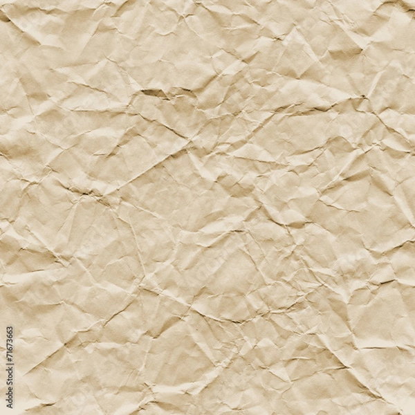Fototapeta Seamless Crumpled Paper Texture