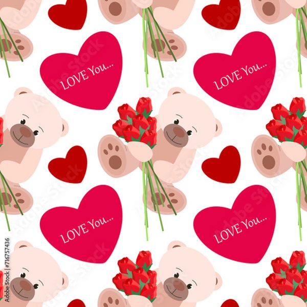 Obraz Pattern Valentine`s Day  