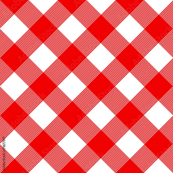 Obraz Tablecloth Pattern Red
