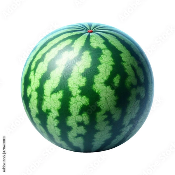 Fototapeta Melon slice on transparent background Ai generative.
