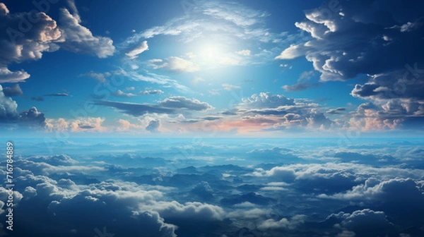 Obraz blue sky and clouds