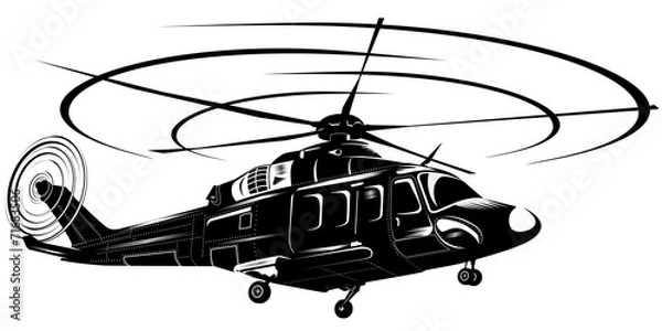 Obraz helikopter1-bw