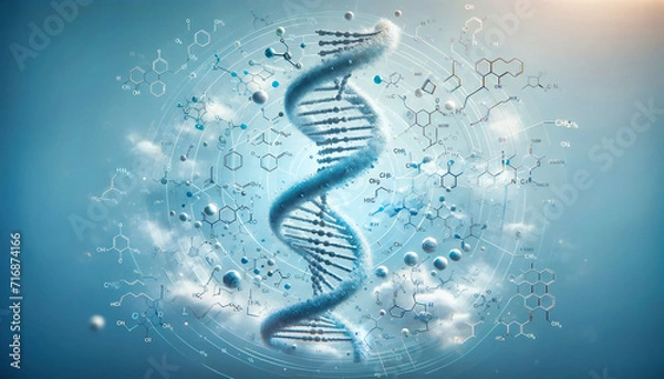 Obraz abstract background with dna