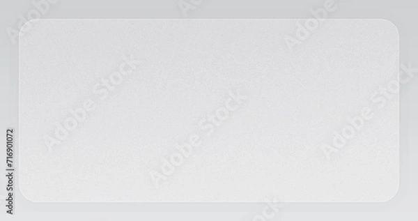 Fototapeta mate Glassmorphism Background with Realistic Effect and Futuristic UIUX Illustration. Set of transparent glass plate. Card on the pedestal on gray background