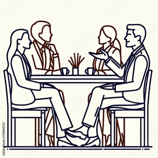 Fototapeta An illustration design showcasing a business concept in vector format.