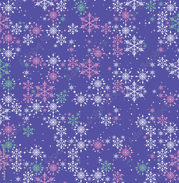 Obraz Snowflake Abstract Background
